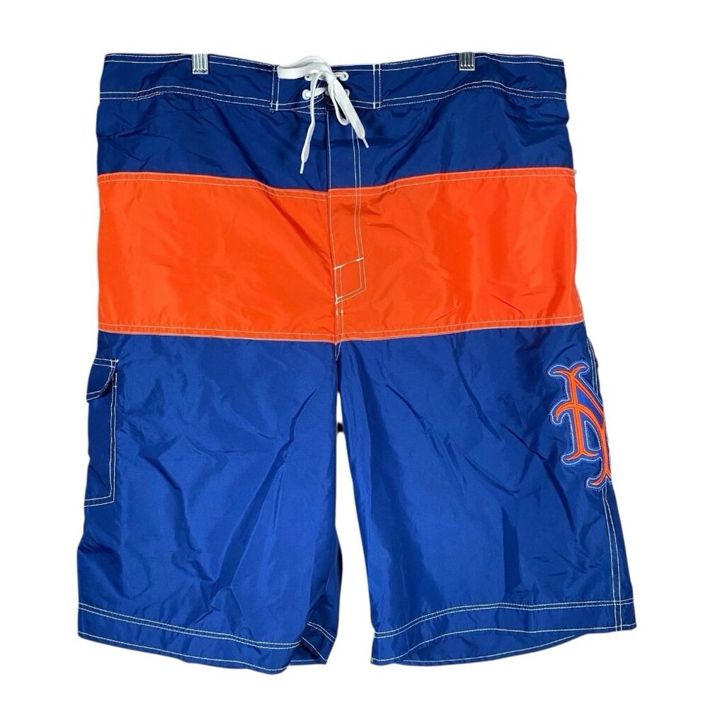 G-III New York Mets Swim Trunks Mens XXL Cooperstown Collection Board Shorts